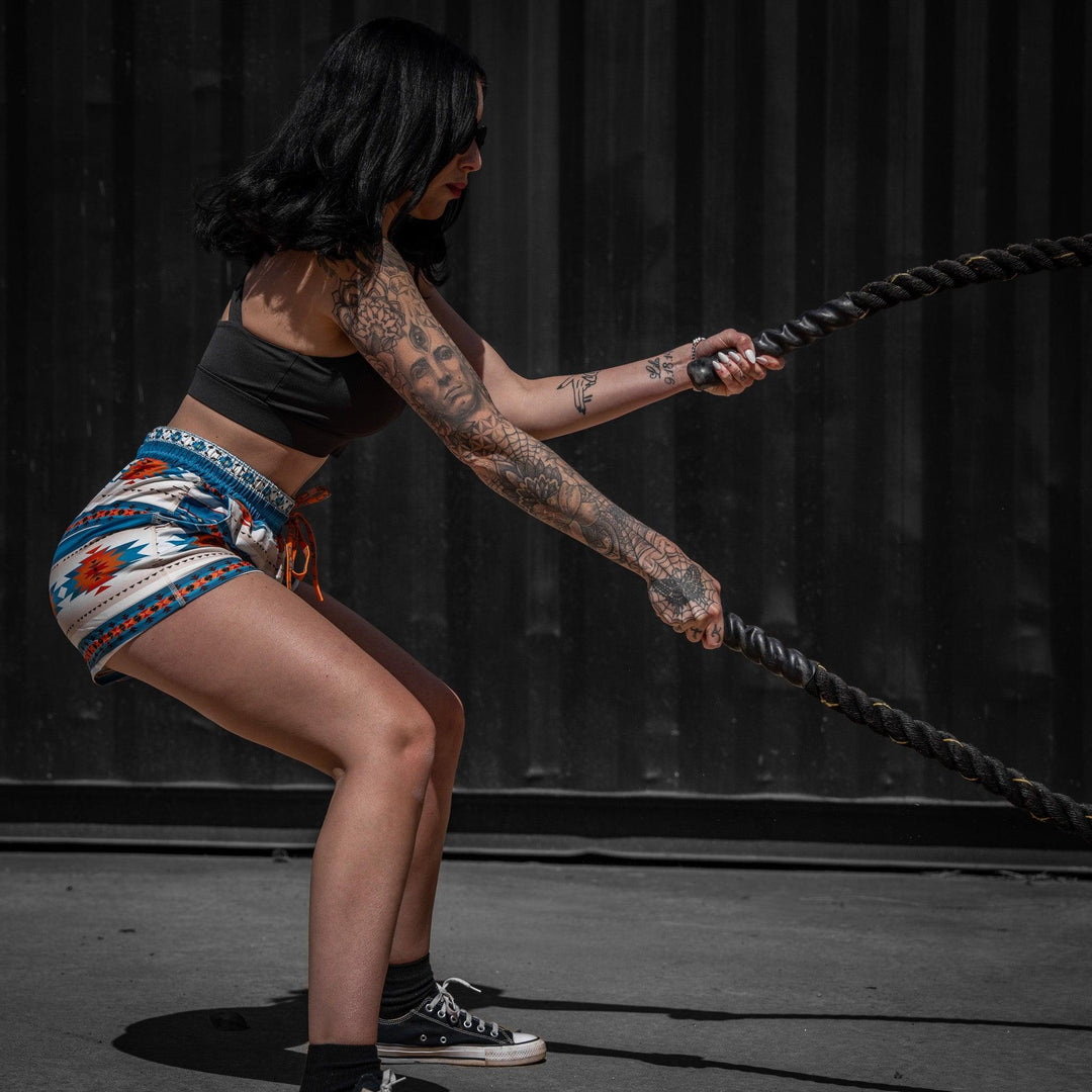 One Revolver Surfboards - Women’s Studio Flex Training &amp; Recovery Shorts | 4" SHORTS | WOMEN