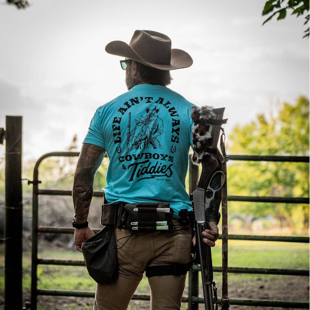 Life Ain't Always Cowboy's and Titties Men's T-Shirt - One Revolver Surfboards