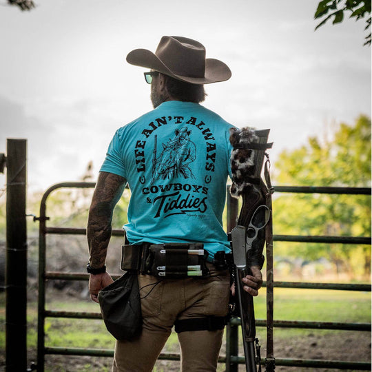 Life Ain't Always Cowboy's and Titties Men's T-Shirt - One Revolver Surfboards