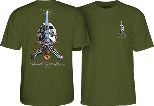 Powell Peralta Skull and Sword T-Shirt - One Revolver Surfboards