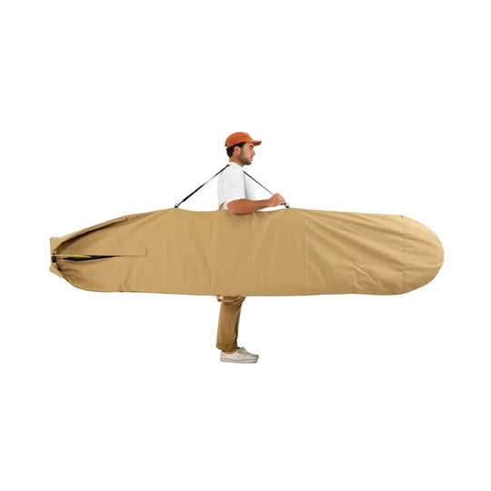 FARO Adjustable Canvas Surfboard Bag (tan color)
