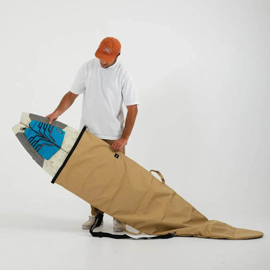 FARO Canvas Surfboard Bag (tan color) - Surfboard Bag - One Revolver Surfboards