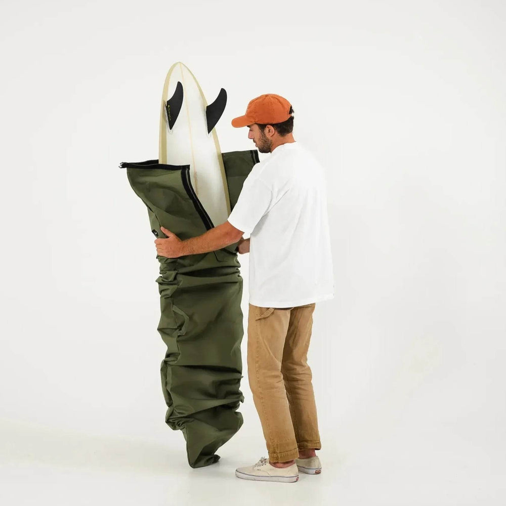 FARO Canvas Surfboard Bag (olive color) - Surfboard Bag - One Revolver Surfboards