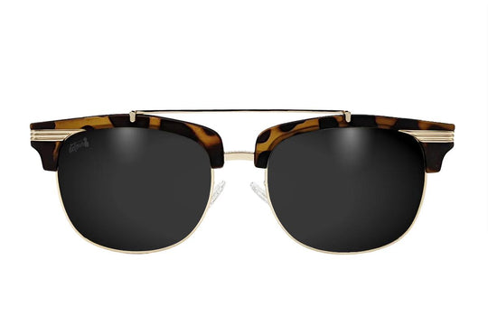 One Revolver Surfboards - Tortoise Shell Gold - Jet Black Lens Polarized - Castaway Castaway