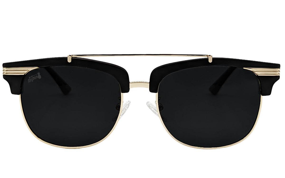 Matte Black Gold - Jet Black Lens Polarized - Castaway - One Revolver Surfboards