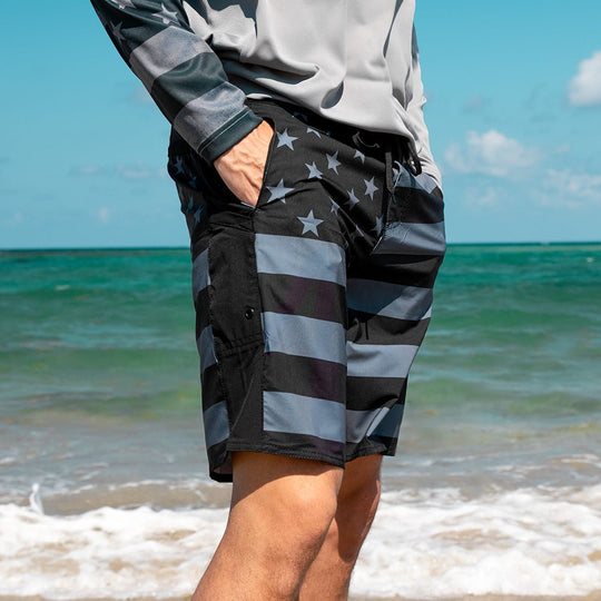 American Flag Board Shorts