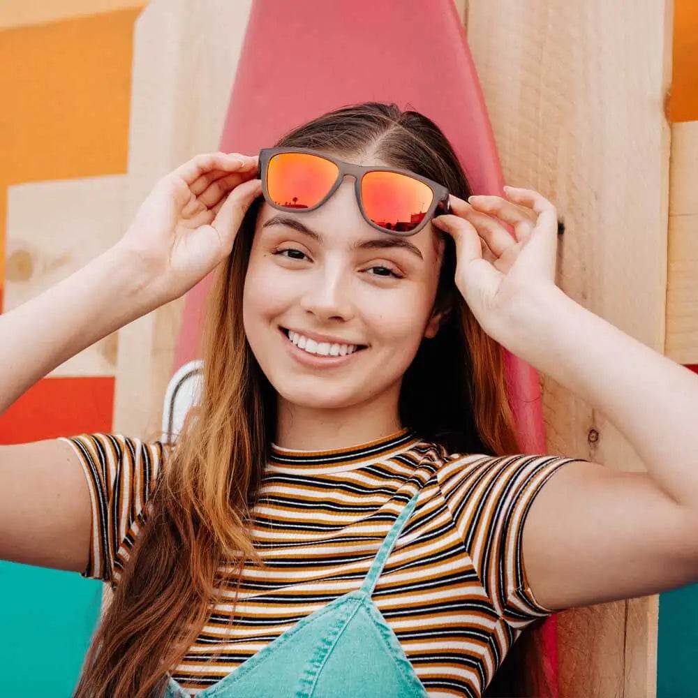 Frosted Grey / Red Sunset Classics - One Revolver Surfboards