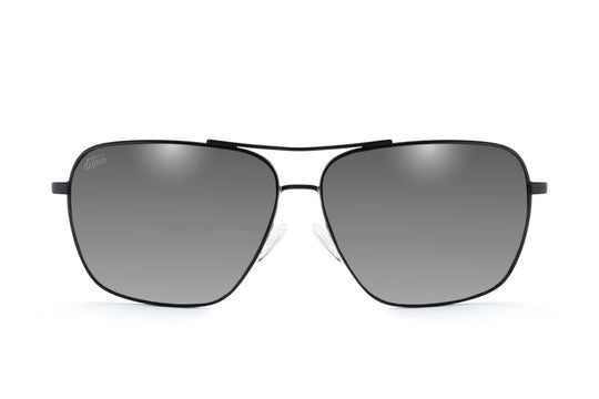 Coastal XL - Matte Black/Grey Tortoise - Silver Bullet Polarized