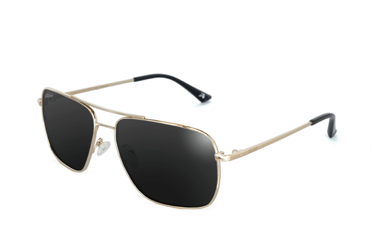 Coastal - Gold- Jet Black Polarized - One Revolver Surfboards