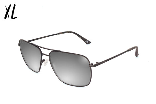 Coastal XL - Matte Black/Grey Tortoise - Silver Bullet Polarized
