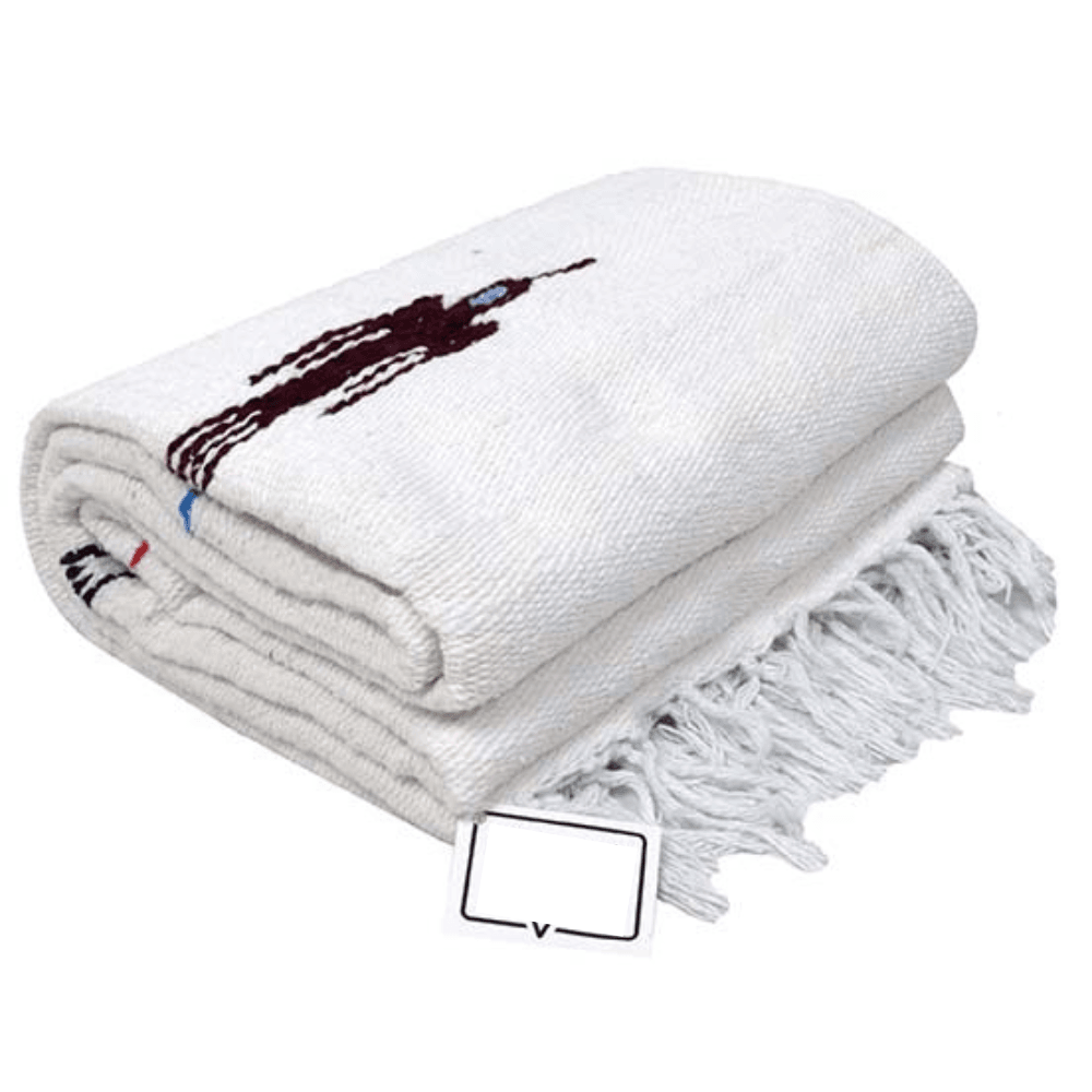 Namaste White Baja Thunderbird Yoga Blanket - One Revolver Surfboards