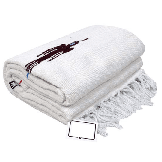 Namaste White Baja Thunderbird Yoga Blanket - One Revolver Surfboards