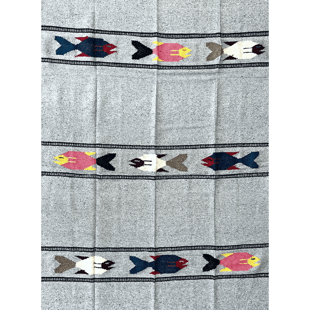 Heather Grey Baja Fish Yoga Blanket - One Revolver Surfboards
