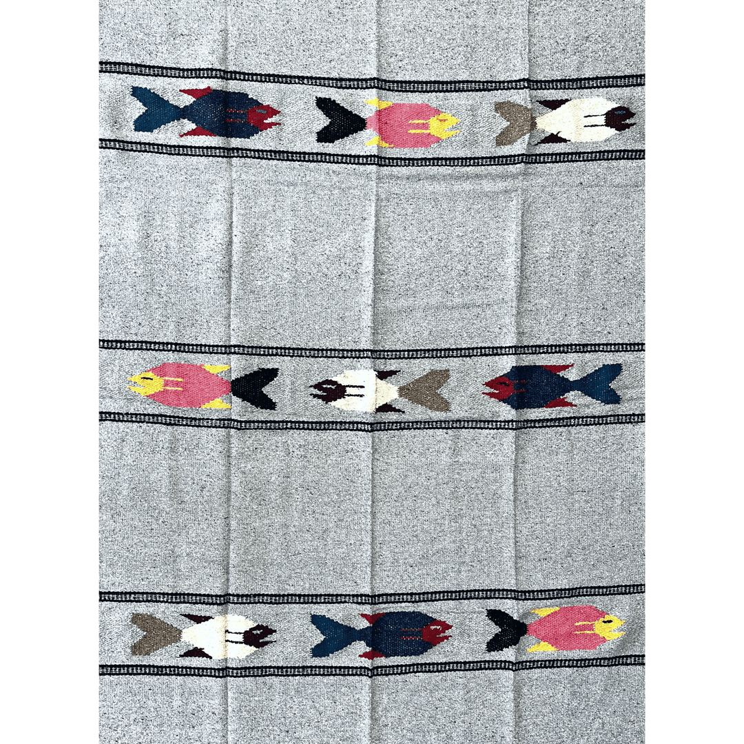 Heather Grey Baja Fish Yoga Blanket - One Revolver Surfboards