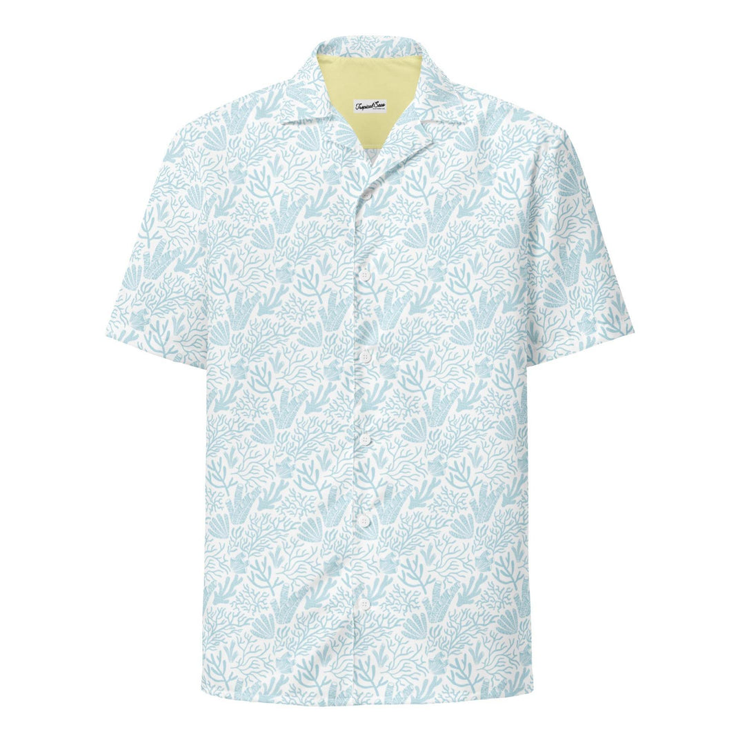 Men’s Coral Reef Resort Button Down Shirt | Sustainable Hawaiian Beachwear - One Revolver Surfboards