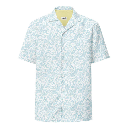Men’s Coral Reef Resort Button Down Shirt | Sustainable Hawaiian Beachwear - One Revolver Surfboards
