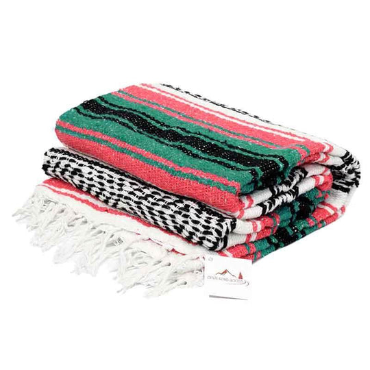 Coral & Sea Green Falsa Yoga Blanket - One Revolver Surfboards