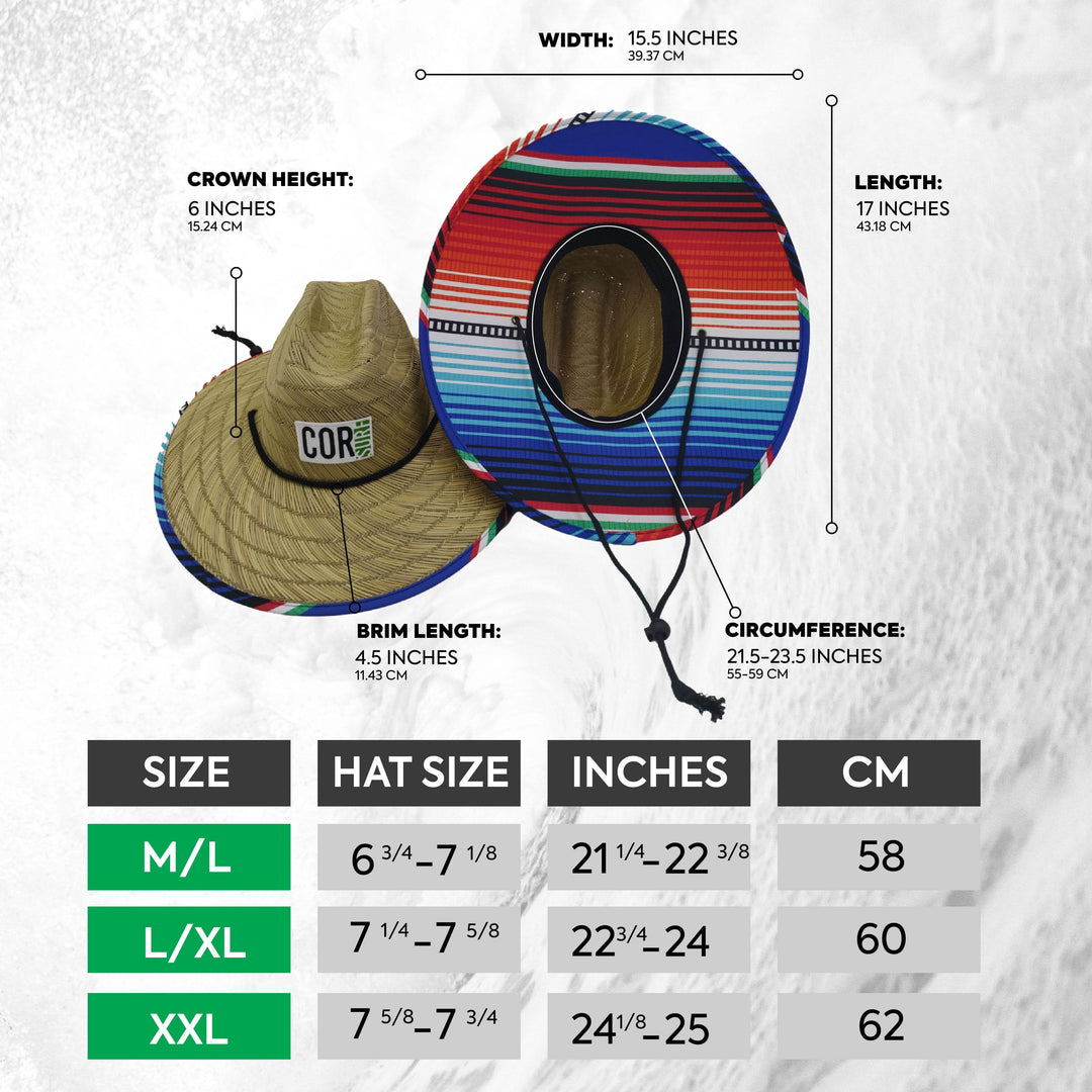Straw Beach Lifeguard Sun Hat - Kona Green - One Revolver Surfboards