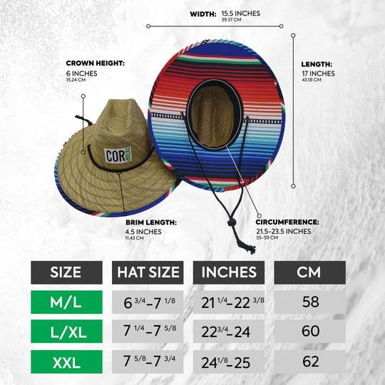 Straw Beach Lifeguard Sun Hat - Kona Green - One Revolver Surfboards