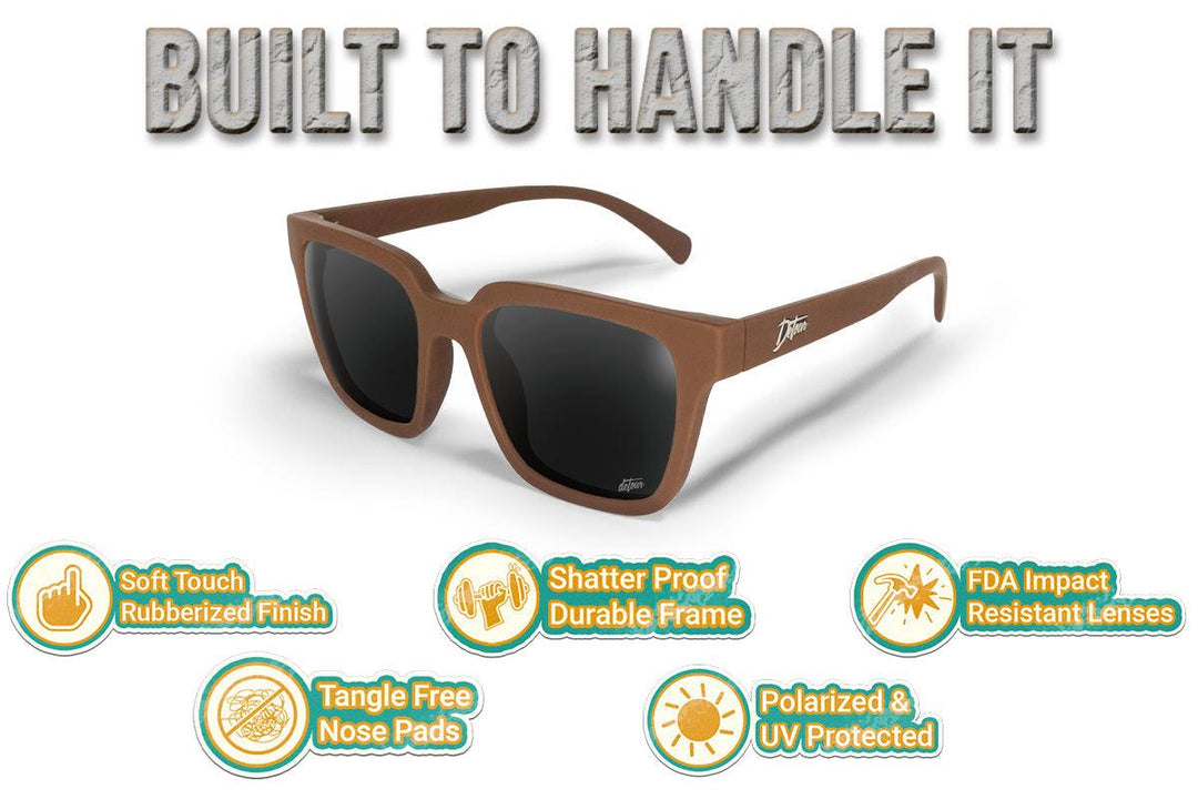 One Revolver Surfboards - Cove - Chestnut Brown - Jet Black Polarized Cove