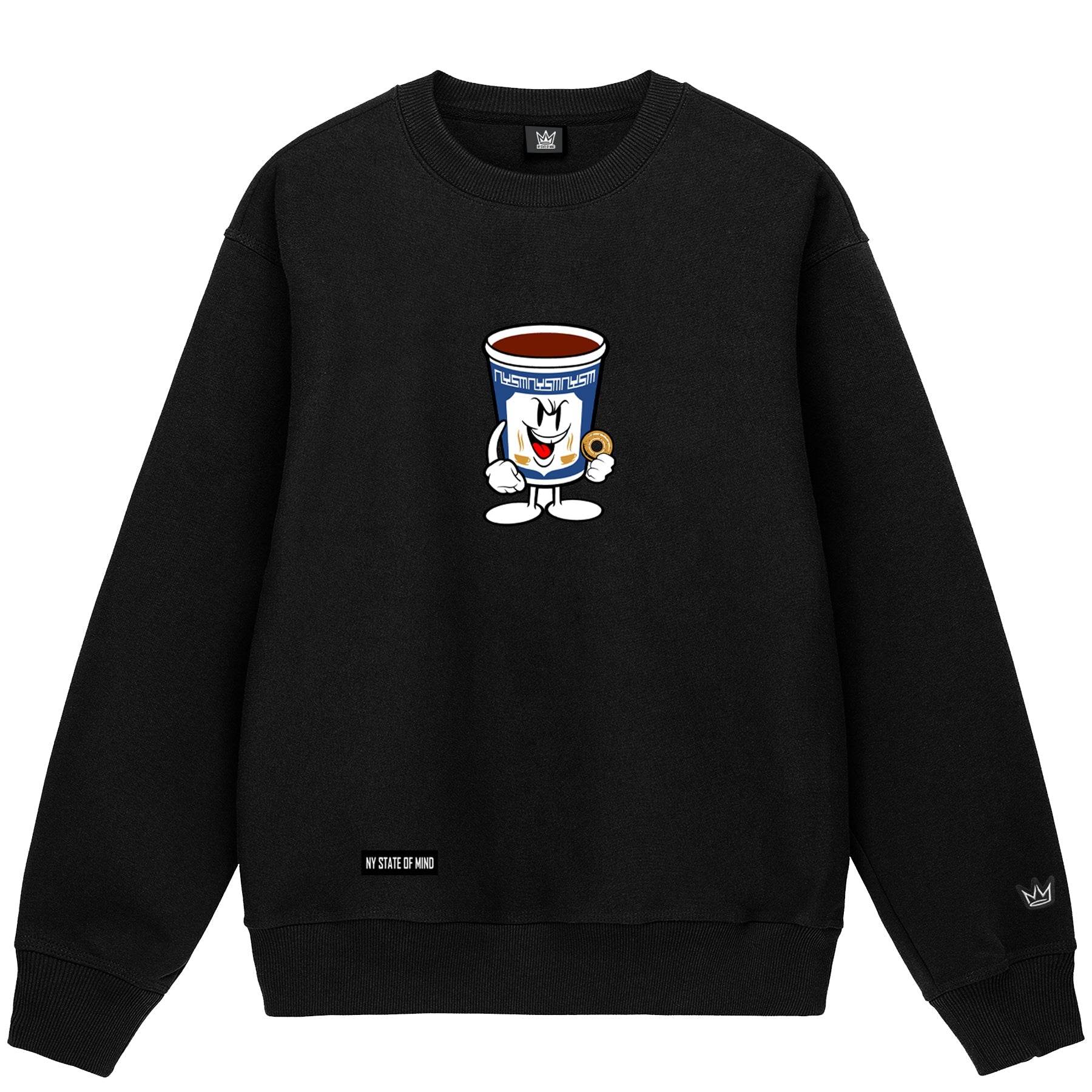 Coffee & A Bagel Crewneck Sweatshirt - One Revolver Surfboards