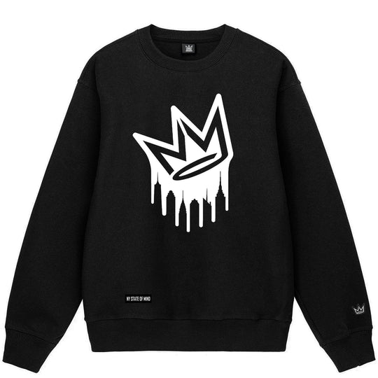 Dripping Crown Logo Crewneck Sweatshirt - One Revolver Surfboards