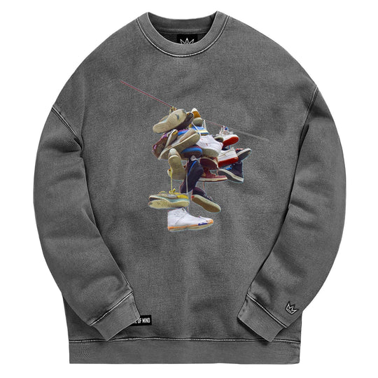 Hanging Shoes Crewneck Sweatshirt - One Revolver Surfboards