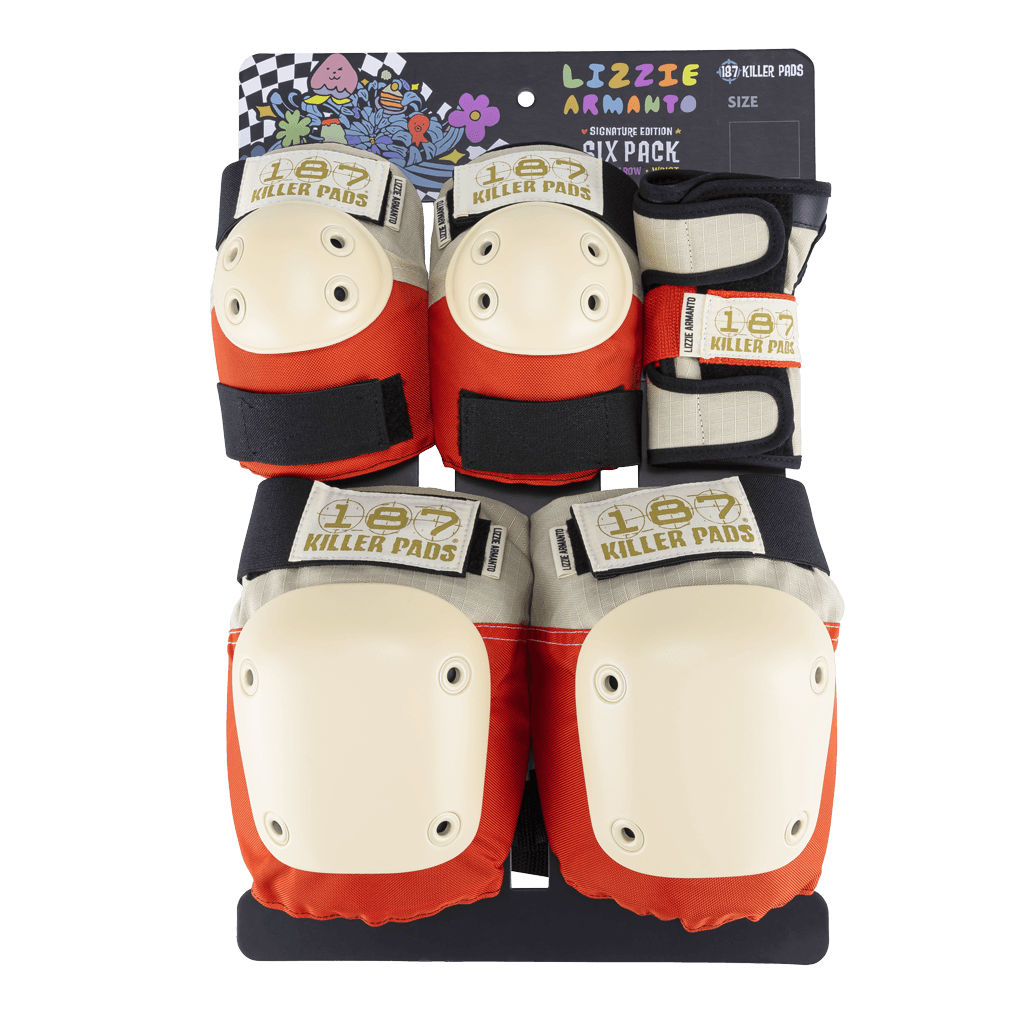 187 Killer Pads Lizzie Armanto Edition Six Pack Pad Set Wrist Guards / Elbow Pads / Knee Pads - One Revolver Surfboards