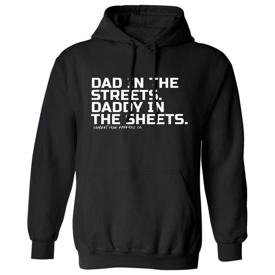 Dad In The Streets. Daddy In The Sheets. Men's Hoodie - One Revolver Surfboards
