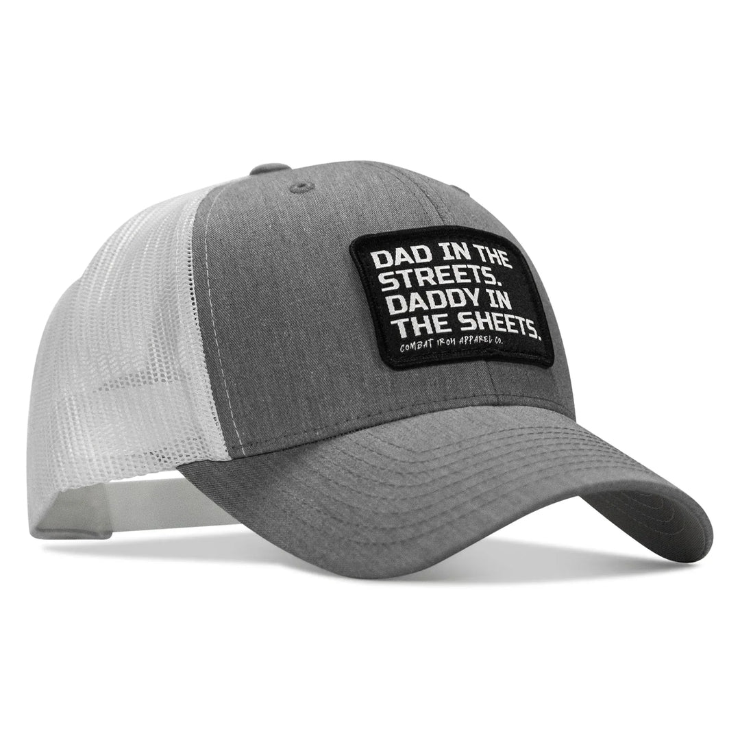 One Revolver Surfboards - Dad In The Streets. Daddy In The Sheets. Black Patch Snapback Hat HEADWEAR