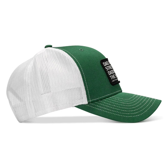 One Revolver Surfboards - Dad In The Streets. Daddy In The Sheets. Black Patch Snapback Hat HEADWEAR