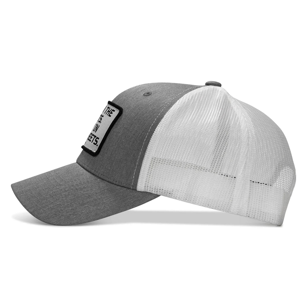 One Revolver Surfboards - Dad In The Streets. Daddy In The Sheets. White Patch Snapback Hat HEADWEAR