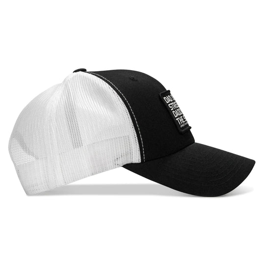 One Revolver Surfboards - Dad In The Streets. Daddy In The Sheets. Black Patch Snapback Hat HEADWEAR