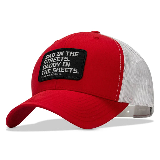One Revolver Surfboards - Dad In The Streets. Daddy In The Sheets. Black Patch Snapback Hat HEADWEAR