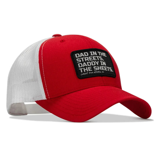 One Revolver Surfboards - Dad In The Streets. Daddy In The Sheets. Black Patch Snapback Hat HEADWEAR