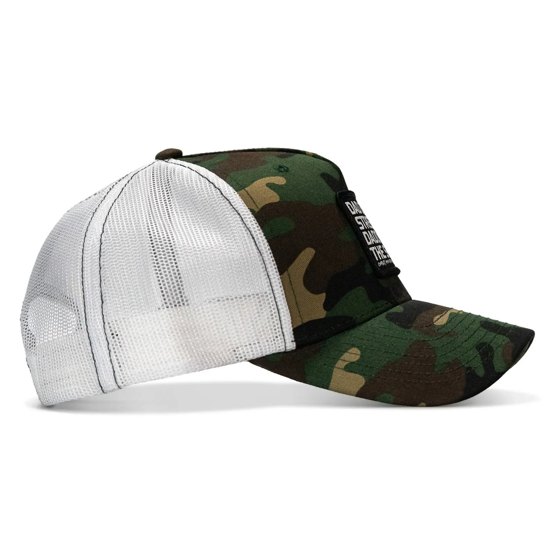 One Revolver Surfboards - Dad In The Streets. Daddy In The Sheets. Black Patch Snapback Hat HEADWEAR