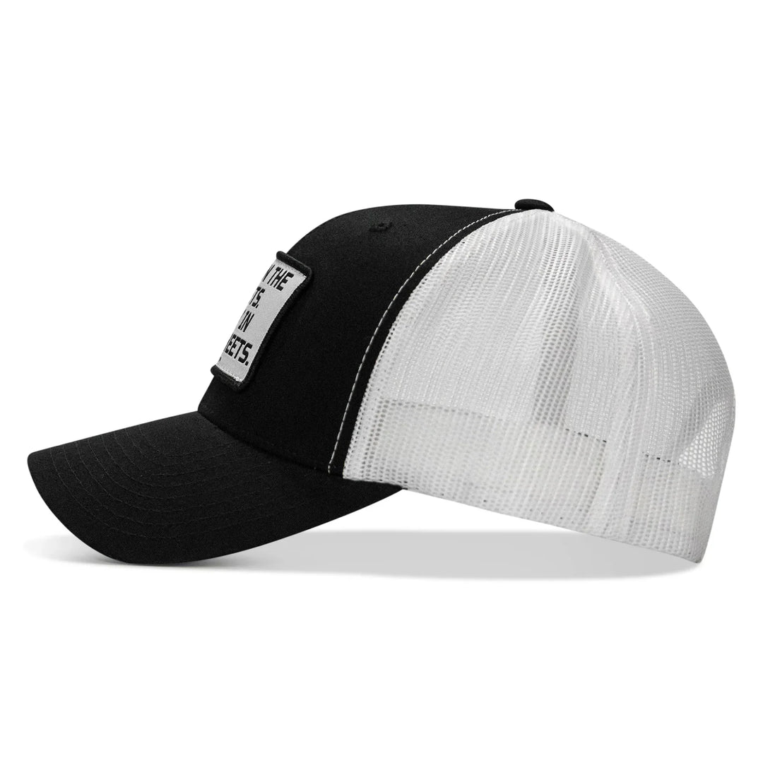 One Revolver Surfboards - Dad In The Streets. Daddy In The Sheets. White Patch Snapback Hat HEADWEAR