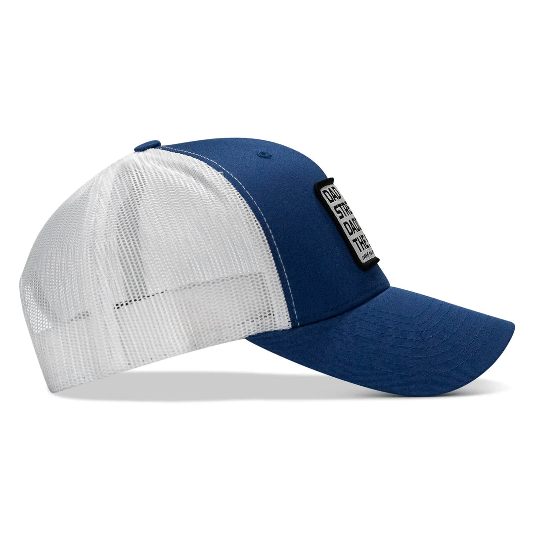 One Revolver Surfboards - Dad In The Streets. Daddy In The Sheets. White Patch Snapback Hat HEADWEAR
