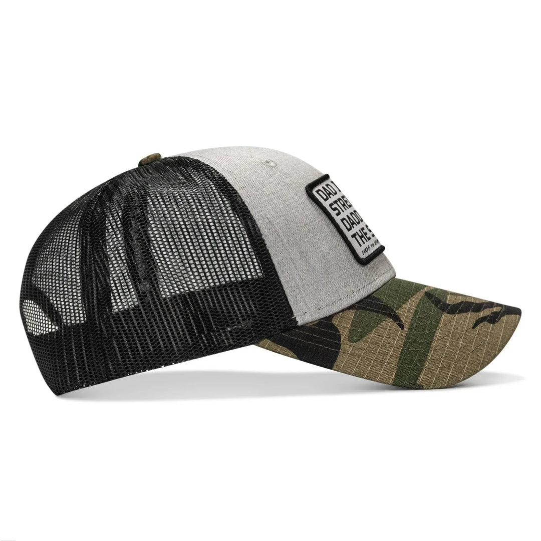 One Revolver Surfboards - Dad In The Streets. Daddy In The Sheets. White Patch Snapback Hat HEADWEAR