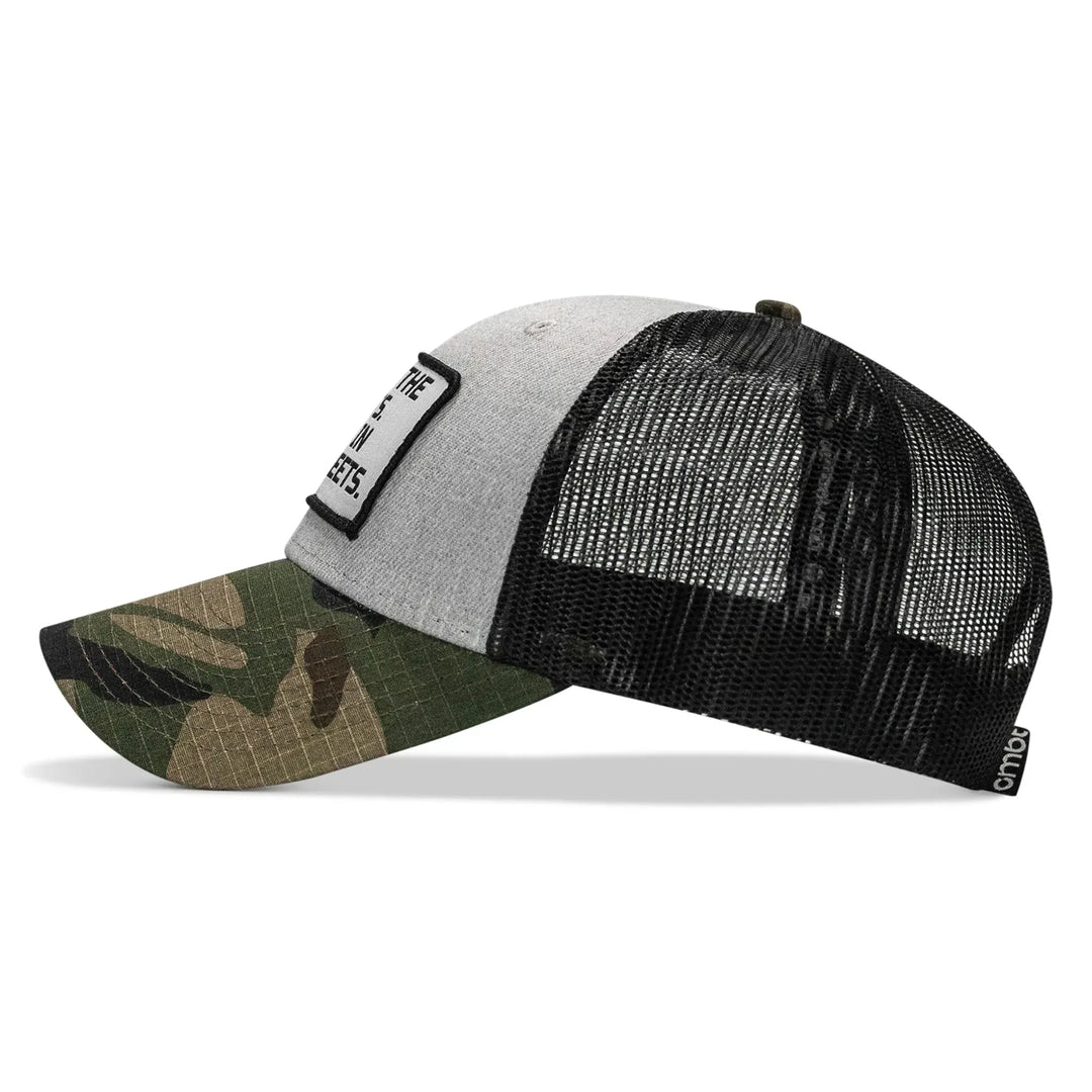 One Revolver Surfboards - Dad In The Streets. Daddy In The Sheets. White Patch Snapback Hat HEADWEAR