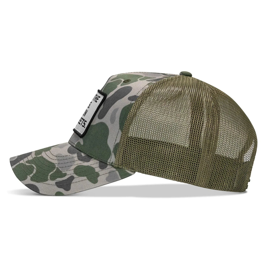 One Revolver Surfboards - Dad In The Streets. Daddy In The Sheets. White Patch Snapback Hat HEADWEAR
