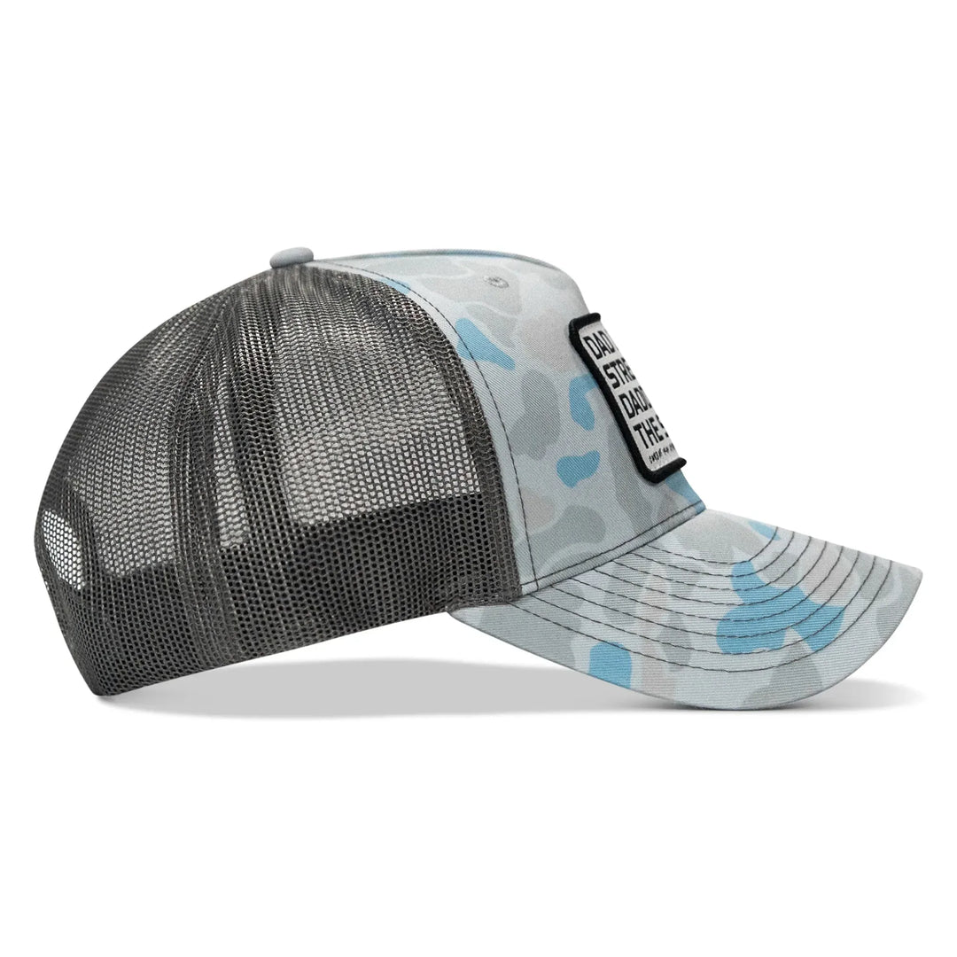 One Revolver Surfboards - Dad In The Streets. Daddy In The Sheets. White Patch Snapback Hat HEADWEAR