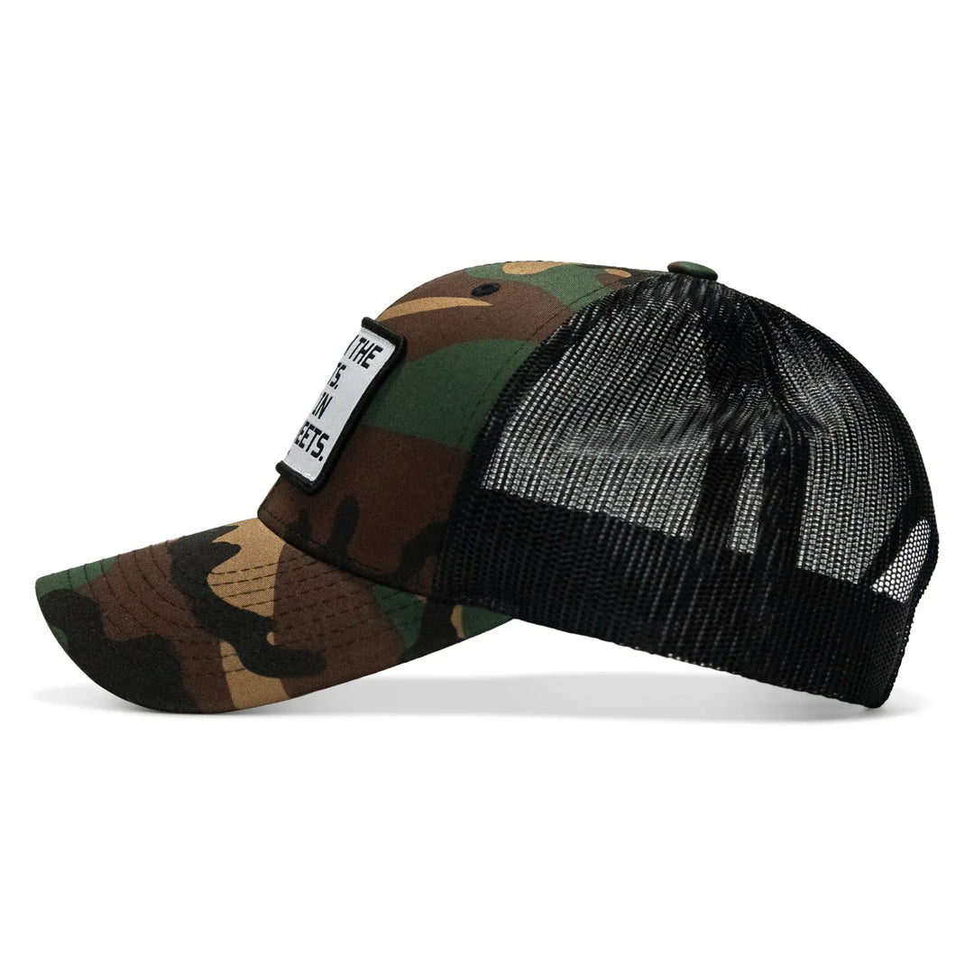 One Revolver Surfboards - Dad In The Streets. Daddy In The Sheets. White Patch Snapback Hat HEADWEAR