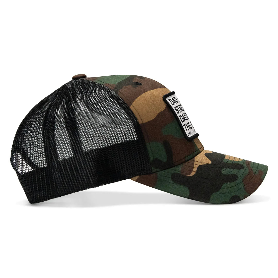 One Revolver Surfboards - Dad In The Streets. Daddy In The Sheets. White Patch Snapback Hat HEADWEAR