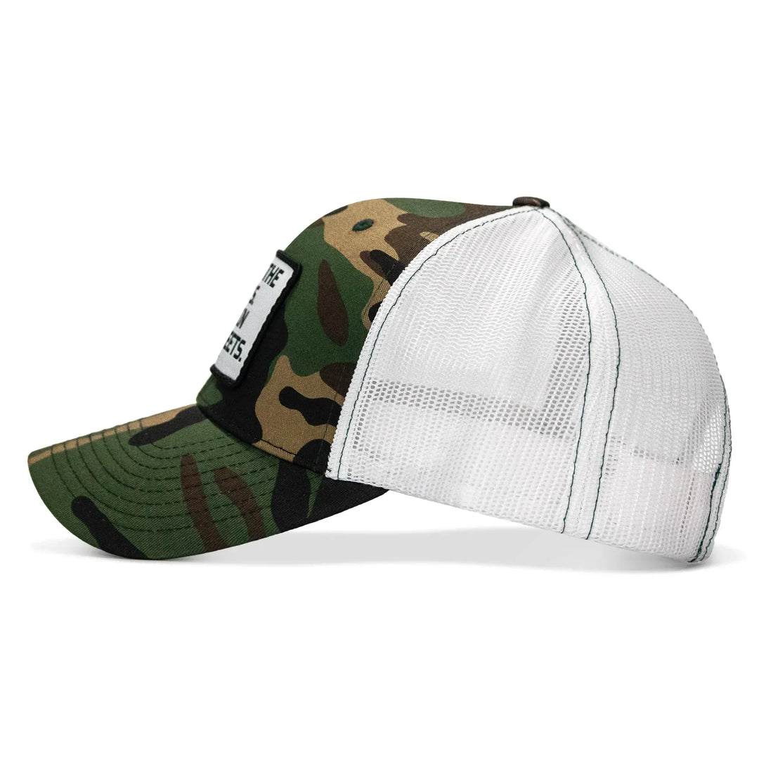 One Revolver Surfboards - Dad In The Streets. Daddy In The Sheets. White Patch Snapback Hat HEADWEAR