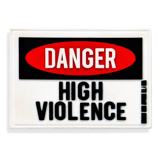 Danger High Violence Pvc Patch - One Revolver Surfboards