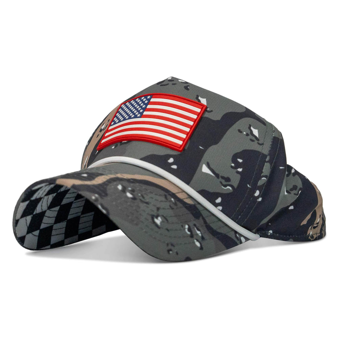 American Flag PVC Patch Waterproof Weekender Snapback