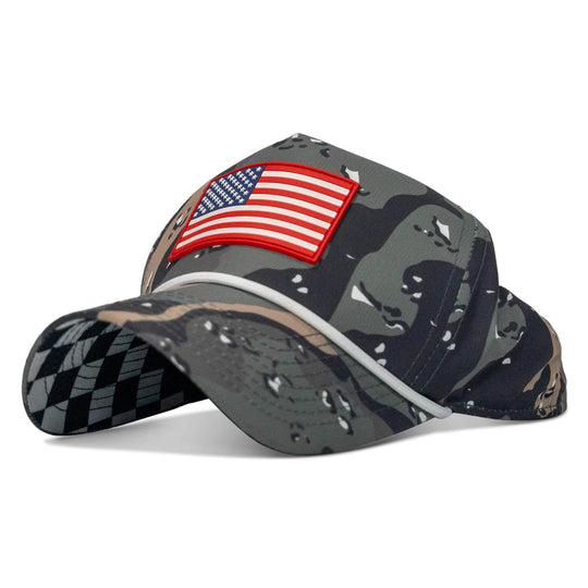 American Flag PVC Patch Waterproof Weekender Snapback