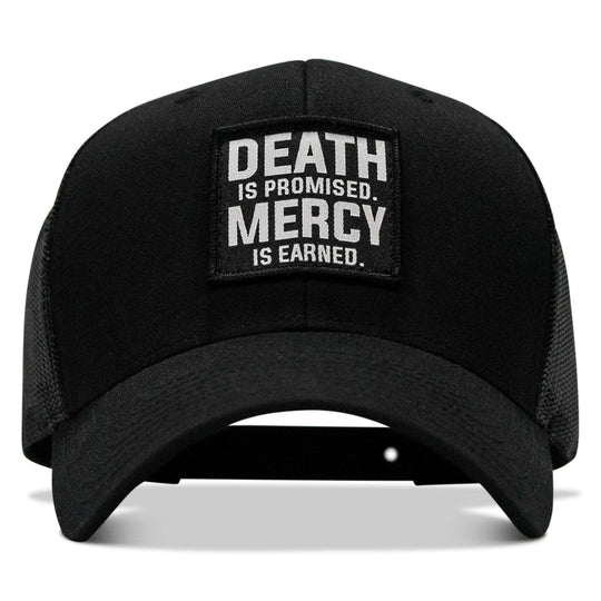 One Revolver Surfboards - Death Is Promised. Mercy Is Earned Patch Snapback Hat HEADWEAR