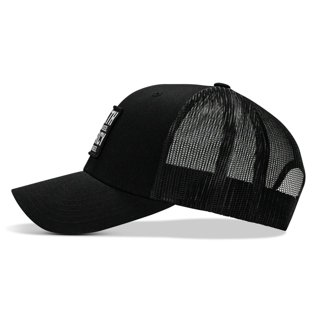 One Revolver Surfboards - Death Is Promised. Mercy Is Earned Patch Snapback Hat HEADWEAR